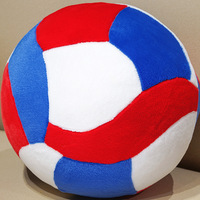 Nouvel Arrivage Porte-clés Peluche Ballon de Volleyball, Pendentif de Sac, Décoration de Voiture, Cadeau d'Anniversaire, Jouet Doux en Forme de Ballon de Volleyball