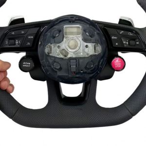 Volante de Cuero Personalizado con Botón de Encendido para Audi Q3 Q5 A3 S3 S8 R8 S6 S7 A4 A5 A6 A7, Venta al Por Mayor Directo de Fábrica - Product Image 3