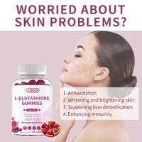 Gommes à la Biotine Personnalisables OEM Sans Sucre, Compléments Éclaircissants pour la Peau, Vitamine C L-Glutathion pour Cheveux, Peau et Ongles
