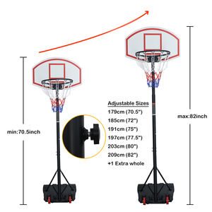 Cerceau de basket-ball réglable à prix promotionnel-support portable amovible pour enfants - Product Image 2