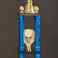 Coupe de trophée universelle en plastique de haute qualité avec logo personnalisé et autocollants en feuille d'aluminium SZ08 Taille M