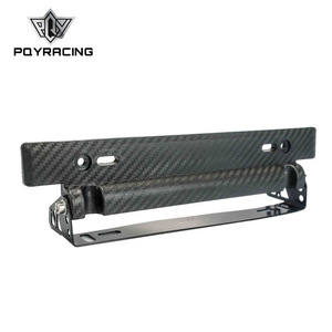 POYRACING ที่ยึดป้ายทะเบียนคาร์บอนไฟเบอร์ 300 มม. แบบปรับได้สำหรับรถยนต์ดัดแปลง - Product Image 1