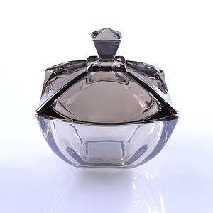 En gros Cristal de luxe En Verre bocal de bonbons avec couvercle - Product Image 1