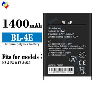 แบตเตอรี่ลิเธียมไอออนแบบใหม่ 3.7V 1400mAh รุ่น BL-4E สำหรับ TECNO M3 <span class=keywords><strong>P3</strong></span> F5 S30 ขายส่ง - Product Image 2