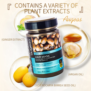 AUGEAS en stock Masque de traitement capillaire <span class=keywords><strong>magique</strong></span> à réparation rapide Masque capillaire naturel bio au collagène doux et lisse de marque privée - Product Image 2