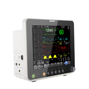 पशु चिकित्सा के लिए रोलिंग स्टैंड पोर्टेबल कार्डियक निगरानी उपकरण के साथ बहु-पैरामीटर रोगी निगरानी - Product Image 2