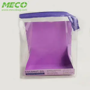 Eco amigável personalizado transparente claro plástico à prova d' água EVA barato PVC curso de maquiagem cosméticos saco zipper