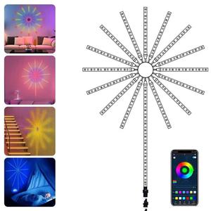 Luces LED de fuegos artificiales al por mayor de fábrica, tira de luces LED RGB para Navidad, sincronización de música con sonido de ensueño, control remoto IR, seguimiento de ritmo - Product Image 4