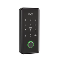 Serrure Intelligente Enrique à Empreinte Digitale, RFID et Code, Télécommande TT Lock pour Carte Mémoire, 4 Piles AAA, Matériau ABS de Qualité pour Armoire/Tiroir