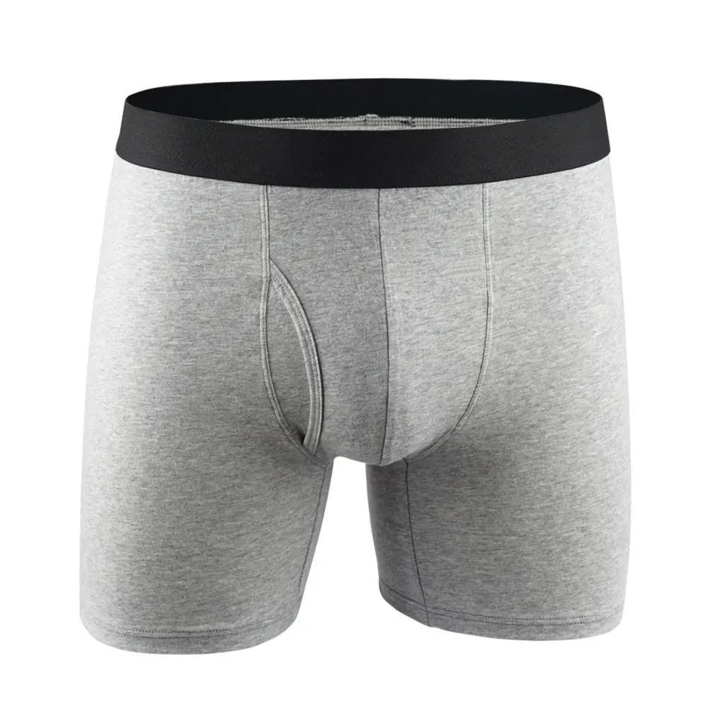 Großhandel neues Design hochwertige bequeme Herren bekleidung Baumwolle Unterhose Lange Boxershorts Atmungsaktive Herren Unterwäsche Boxer