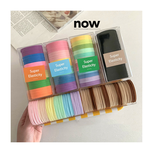 Juego de 24 Piezas de Bandas Elásticas para el Cabello de Colores Dulces para Mujeres y Niñas - Product Image 1