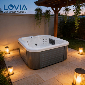 Jacuzzi Acrílico LOVIA para Mayoristas, Spa con Hidromasaje, Eficiente en Energía, Jacuzzi Balboa para 4 Personas, para Exteriores - Product Image 1