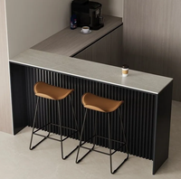 Mini table de bar moderne de luxe pour appartement cloison de salon à haut mur dossier de canapé en plastique pierre club centre commercial hôtels