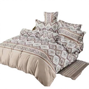 New European Solid 300TC 3-Piece Queen Size Luxury Cotton <b>Bedding</b> <b>Set</b> for Home & Hotel Use - Product Image 4