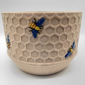 Nouveau design nid d'abeille décoratif en céramique <span class=keywords><strong>jardin</strong></span> pot de fleur résine terre cuite jardinière pots pour la décoration intérieure - Product Image 2