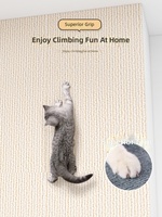 Tapis anti-griffures pour chat en tissu non tissé auto-adhésif découpable, épaissi, résistant aux déchirures, autocollant mural, résistant à l'usure, sans débris, pour l'escalade
