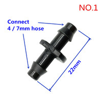 Connecteurs droits en plastique pour micro-irrigation 1/8, 1/4, 1/2 pouce, raccords rapides pour tuyau d'arrosage, joint de réparation en plastique inversé pour tuyau de jardin