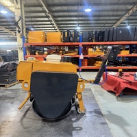 Compacteur vibrant diesel portatif BM30 économique, fréquence 70 Hz, rouleau léger pour petites constructions routières