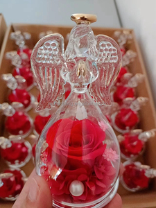 Forever Everlasting <span class=keywords><strong>Eternity</strong></span> Infinity Rose Angel Flor eterna Rosas preservadas Vidrio PARA EL Día de San Valentín Natural de larga duración - Product Image 4