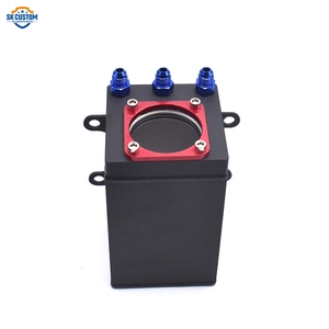 AN6 AN8 AN10 Réservoir d'huile carré en aluminium 60MM pour <span class=keywords><strong>pompe</strong></span> à carburant Racing Fuel Surge Tank - Product Image 4