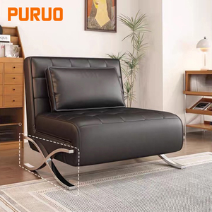 Puruo thời trang mới Bắc Âu Ý Châu Âu Ý sang trọng <span class=keywords><strong>Chester</strong></span> màu đen <span class=keywords><strong>SOFA</strong></span> PHÒNG KHÁCH gấp <span class=keywords><strong>Sofa</strong></span> giường - Product Image 6
