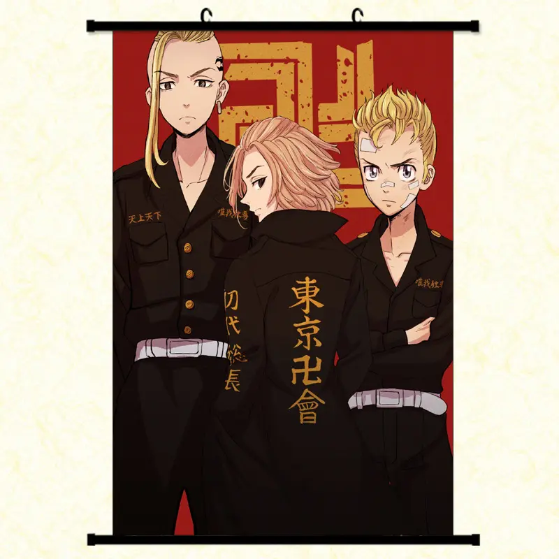 Klassischer Charakter Team Foto Langlebiger Digitaldruck Anime Poster Kunst Tapete Tokyo Revengers Hängende Bilder