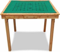 Mini table de mahjong pliable en bois massif pour le divertissement à domicile