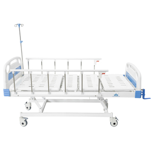 Cama <span class=keywords><strong>de</strong></span> tres funciones con manivela mecánica para pacientes, cama <span class=keywords><strong>de</strong></span> hospital, ABS, manual, <span class=keywords><strong>de</strong></span> mano, PARA ENFERMERÍA - Product Image 1