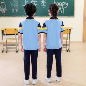 Maternelle Vêtements <span class=keywords><strong>d</strong></span>'été Vêtements de classe pour enfants Costume Grande classe Graduation Photo Performance Chœur Vêtements École primaire - Product Image 3