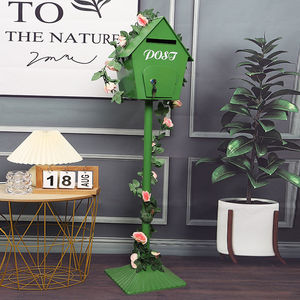 Mailbox Vintage Wrought Iron Standing Trending Decorative Stand-Alone Display Letterbox Suggestion Box Post - Product Image 6