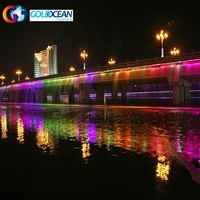 DISEÑO LIBRE 2D Digital Swing LED Luces Puente Cascada Fuente