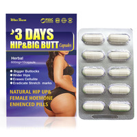 Capsules 3 Days Grosses Hanches et Fesses pour Croissance des Fesses Capsules pour la Mise en Forme du Corps Capsules pour l'Amélioration des Fesses Naturelles