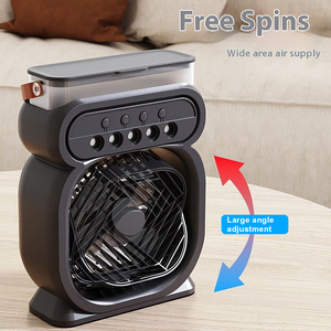 Mini ventilateur brumisateur personnel 3 en 1, climatiseur portable avec lumière LED, 450 ml d'eau, rechargeable par USB - Product Image 2