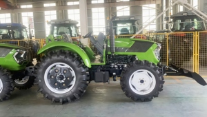 Tracteur à moteur diesel JSR 50HP-140HP 4WD avec entraînement par engrenages de pompe Machine agricole à haute productivité arbre de prise de force - Product Image 5
