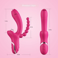 Nouveau Vibrateur à Double Tête pour Clitoris et Point G, avec Fonction de Succion et de Léchage, Appareil de Masturbation Féminine, 10 Vitesses, Bruit de 55 dB