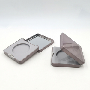 Wholesale ABS Square Empty Powder <b>Compact</b> Case Luxury Metallized Cosmetic Blush Highlighter Container <b>Makeup</b> Eyeshadow Palette - Product Image 3