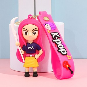 Cacciatori di demoni Kpop catena-ufficiale Anime cacciatore in Silicone cinturino per telefono grazioso accessorio Charm per gli appassionati di Kpop ciondolo per auto dei cartoni animati - Product Image 6