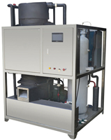 Machine à glace en tube industrielle entièrement automatique CE Kolice TUBE-10, grande capacité 1 tonne par jour, refroidissement par air, dégivrage automatique, R404A -18°C 0°C