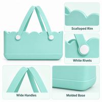 Sac de plage personnalisé en caoutchouc, sac à main étanche en EVA, grande capacité, sac de voyage, sacs fourre-tout d'extérieur avec breloques DIY