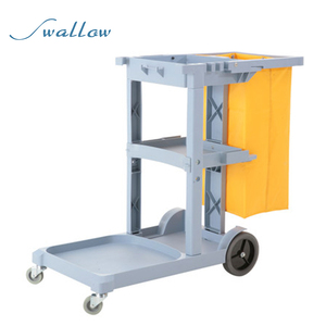 Carro <span class=keywords><strong>de</strong></span> Limpieza Resistente para Conserje, Material Plástico para Uso en Hoteles y Hospitales - Product Image 2