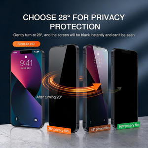 Tehaola 28 °   Pellicola Protettiva Privacy HD in Vetro Temperato per iPhone 14/15/16/17 Pro Max, Durezza 9H, <span class=keywords><strong>Copertura</strong></span> Totale - Product Image 3