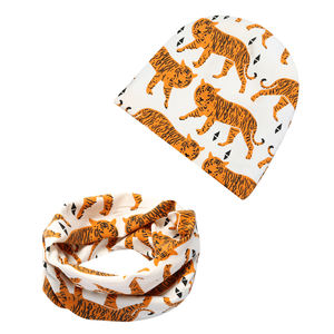 2 piezas productos para bebés al por mayor accesorios para bebés recién nacidos sombreros con bufanda - Product Image 1