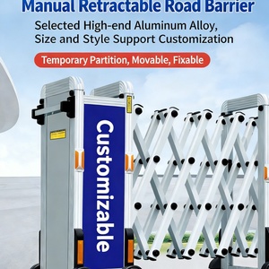 Barrière de circulation rétractable en aluminium pour contrôle des foules, type accordéon, pour écoles et routes - Product Image 4