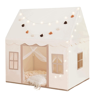 Grote Indoor Speeltent Voor Kinderen Knuffel Prinses Kasteel Met Raam Gemaakt Van Polyester - Product Image 2