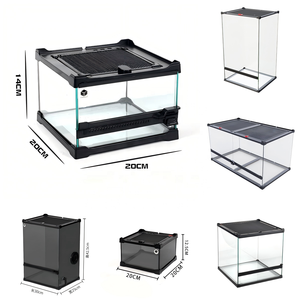 Terrariums pour reptiles, habitat vertical tropical, kit de démarrage pour petits reptiles et amphibiens d'habitat arboricole comme les geckos et les grenouilles - Product Image 3