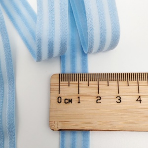 Bande élastique bleu clair 15 mm en Spandex/Nylon pour ceintures, vêtements et sous-vêtements - Product Image 3
