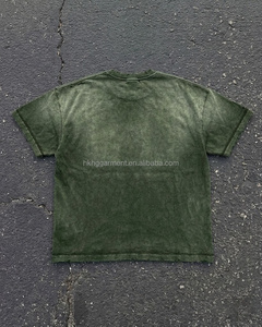 เสื้อยืดทรงบ็อกซี่สไตล์วินเทจสีขาวฟอกคุณภาพสูง เสื้อยืดผู้ชายสไตล์เรโทรขาดรุ่ย ทำลายรูรั่ว เสื้อยืดผ้าฝ้าย - Product Image 3