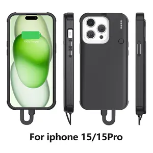 2024 iPhone 15/15 Pro用3AタイプC急速充電器バッテリーケース付き売れ筋電話ケース