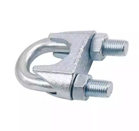 Pince de levage simple en acier au carbone PBL, très polie, malléable, robuste, pour câble métallique, double pince, clips de câble métriques