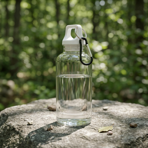 Borraccia Certificata da 400ml per Purificazione Acqua Outdoor, in Plastica Riciclata, Modello 100778-6 Oregon Moschettone, Borraccia Riciclata RCS - Product Image 2